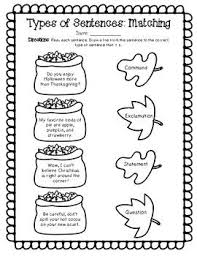 Whether it is stating something, ordering, requesting, instructing or expressing emotions, these sentence types worksheets encompass it all. Types Of Sentences Matching Activity Worksheet Statements Questions Exclamations Types Of Sentences Types Of Sentences Worksheet Writing Groups