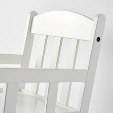 The ikea sundvik children's rocking chair has an overall height of 22.5 (57 cm), width of 14.625 (37 cm), and depth of 27.125 (69 cm). Sundvik Rocking Chair White Ikea