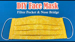 Wow, the world is now crazy with fear of the novel coronavirus, and as far as i know, in many places around the world, people are rushing to buy face masks. Diy Fabric Face Mask With Filter Pocket Nose Bridge