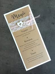 Festliche Karten Und Mehr Menukarte Zur Hochzeit Vintage Dinlang Dina5 Herzchen Kraft Taupe Incl Dru Geschenk Hochzeit Einladungskarten Taufe Getranke Karte