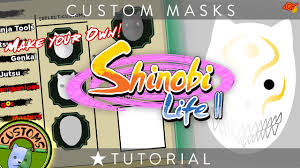 Shindo life mask codes ids mejoress. Shinobi Life 2 Custom Mask Tutorial Youtube