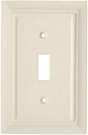 Add a touch of elegance to any room with a range of stylish wall plates. Brainerd Wood Architectural Single Switch Wall Plate Light Almond 126446