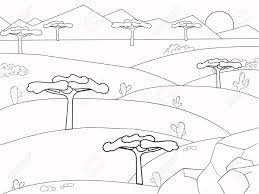 All you need is photoshop (or similar), a good photo, and a couple of minutes. African Savannah Coloring Book Background Nature Desert Vector Pages Stock Photo Picture And Royalty Free Image Image 89516278