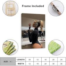 Breckie Hill Sexy Model Poster 2Wall Poster Art Canvas Printing Living Room  Office Bedroom Aesthetic Poster 24x36inch(60x90cm) Frame-style : Amazon.ca:  Home