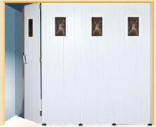 Porte De Garage Coulissante Pvc Blanc 2400x 2000