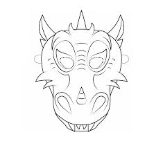 Oct 27 2013 blank day of the dead mask for coloring. A Dragon Mask Coloring Page Free Printable Coloring Pages For Kids