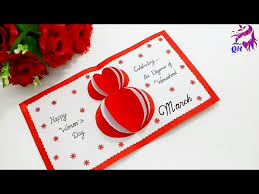 In part 2 we're going to see how we can get inspired with fantastic ideas to make some cards using a coordinated paper kit. Womens Day Handmade Greeting Card How To Make Handmade Easy Card For Womens Day Queens Home