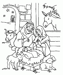 These alphabet coloring sheets will help little ones identify uppercase and lowercase versions of each letter. Christian Christmas Coloring Pages For Kids Coloring Home