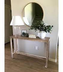 Belmont Shore Curved Foot Console Table Knock Down Natural Threshold Designed With Studio Mcgee Sofa Table Decor Console Table Home Decor