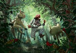 Kaldi was exhausted and famished from his long search for the goats as the earth cooled the natives migrated to warmer areas and took their legend and the coffee plants with them. Thomas Putman Kaldi And The Dancing Goats
