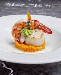 Rezept Dieter Muller Jakobsmuschel Garnele Karottenconfit Food Presentation Fish Recipes Healthy Fish Recipes