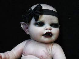 Ooak Horror Goth Art Doll Preemie Vampire Baby Ebay Creepy Baby Dolls Creepy Dolls Scary Dolls