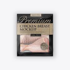 Vector illustration isolated on a beige background. Chicken Drumstick Vacuum Bag Packaging Mockup Https Packreate Com Downloads Chicken Drumstick Vacuum Bag Packag Packaging Mockup Packaging Vacuum Packaging