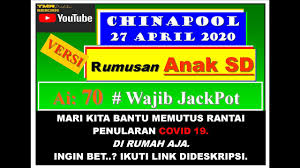 Prediksi Togel China Pool Senin 27 April 2020 Versi Rumusan Anak Sd Prediksi Jitu Togel China Youtube