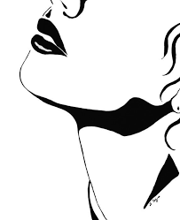 Lips Black And White Painting Black And White Painting White Painting Art