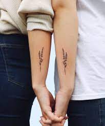 Bff Tattoos Sprigs Of Lavender Matching Friend Tattoos Matching Best Friend Tattoos Tattoos For Daughters