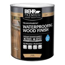 Behr Premium 1 Gal Cedar Naturaltone Transparent Waterproofing Exterior Wood Finish 50101 Exterior Wood Stain How To Waterproof Wood Wood