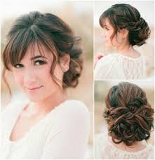Love The Soft Front Hairstyles With Bangs Wavy Wedding Hair Bride Hairstyles
