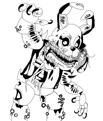 Printable five nights at freddys fnaf bonnie foxy mangle coloring page. Foxy Bonnie Fnaf Coloring Pages Novocom Top