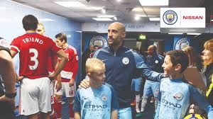 Manchester city mascot badge set. Competition Be A Man City Mascot With Nissan