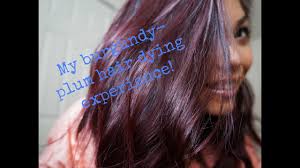 Sally's beauty supply, age beautiful, hair color review. My Burgundy Plum Hair Dye Experience Youtube