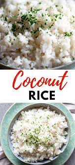Easy Coconut Rice Recipe Coconut Rice Coconut Rice Recipe Rice