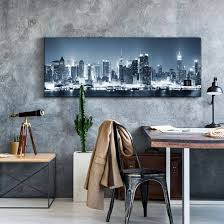 Nur die schärfe ist nicht optimal, was aber bei einem foto diesen alters noch vor den anschlägen 2001 zu. New York At Night 1 Panorama Canvas Print Wall Art Com