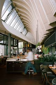 The Design Of The Restaurant At The Marco Polo Terrassen Is Developed As A Part Of The Public Space Design Of Public Space Design Coast Restaurant Architecture