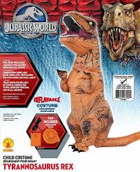 rubie s 610821 inflatable kids jurassic world t rex costume