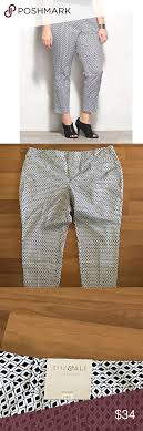 Dress Barn Roz Ali Geo Print Ankle Pant Roz Ali Ankle Pants Geo Print