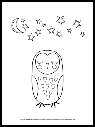 Maleficent is the main antagonist of the animated film sleeping beauty. Cute Sleeping Owl And Stars Coloring Page The Art Kit