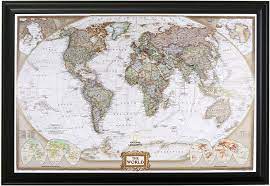 Star maps · birthday gifts · anniversary gifts · engagement gifts Amazon Com Push Pin Travel Maps Executive World With Black Frame And Pins 27 5 Inches X 39 5 Inches Home Kitchen