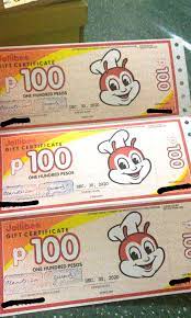 Valid at all jollibee outlets within the philippines. 1000 Php Worth Of Jollibee Gc Gift Certificates Tickets Vouchers Store Credits On Carousell