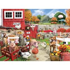 Spilsbury 300 large piece puzzles. Barnyard Basketball 300 Large Piece Jigsaw Puzzle Spilsbury