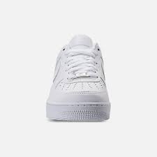 Front View Of Men S Nike Air Force 1 Low Casual Shoes In White White Shoe Design Sketches Shoe Stores Online Sneakers Illustration