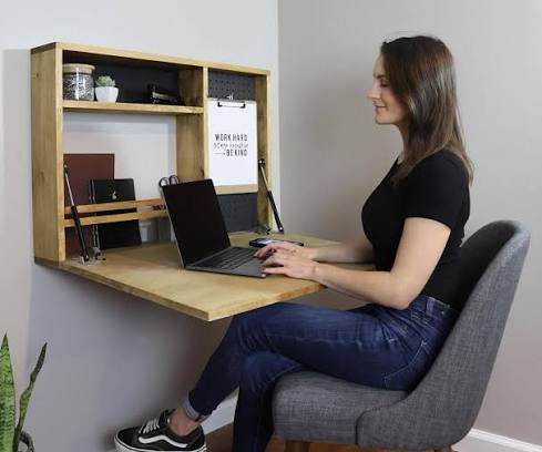 DIY Fold Down Wall Desk : 10 Steps (with Pictures) - Instructables