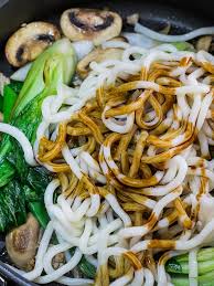 What's not to love about tender pieces of chicken in a sweet and savory. Yaki Udon Stir Fried Udon Noodles Drive Me Hungry