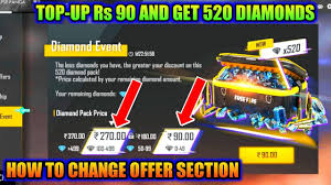 Free fire is the ultimate survival shooter game available on mobile. Top Up Rs 90 And Get 520 Diamonds Free Fire Top Up Event Full Details Youtube