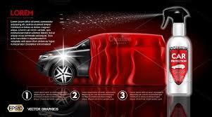 Vector Car Protection Spray Mockup Car Protection Car Brochure Car Wash