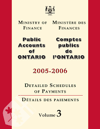 Public Accounts of Ontario 2005-06 Volume 3