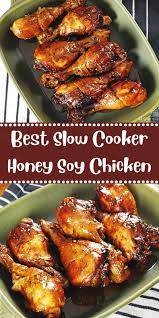 Best Slow Cooker Honey Soy Chicken 3 Seconds Honey Soy Chicken Chicken Slow Cooker Recipes Chicken Drumstick Recipes