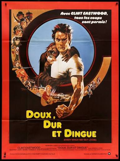 Every Which Way But Loose (1978) Original French Grande Movie Poster -  Original Film Art - Vintage Movie Posters