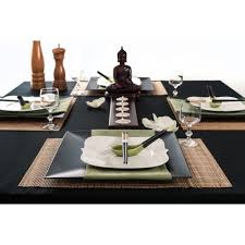 Now Zen Table Setting Set Of 4 Dinner Table Setting Table Settings Dinner Party Tablescapes