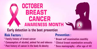 The breast cancer awareness month, marked in countries across the world every october, helps to increase attention and support for the awareness, early detection and treatment as well as palliative care of this disease. October Breast Cancer Awareness Month Medical Wing Rerf