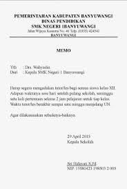 Apabila karyawan yang sudah selesai menjalani waktu cuti, tetapi sedang sakit maka karyawan diwajibkan memberikan surat keterangan sakit dari dokter. 16 Contoh Surat Memo Memorandum Paling Lengkap Contoh Surat