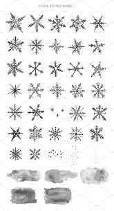 Watercolor Snowflakes Brushes Ps Snowflakes Art Snowflakes Drawing Snowflakes