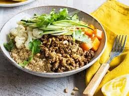 Middle Eastern Beef Mince Bowl Recipe Minced Beef Recipes Mince Recipes Healthy Beef