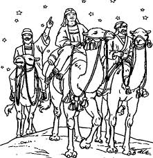 Dibujo Reyes Magos Para Colorear