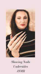 Showing Nails Undersides Asmr Long Nails Asmr Asmr Video