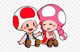 Toadette mario kart coloring pages printable. Toad And Toadette In Love Free Transparent Png Clipart Images Download